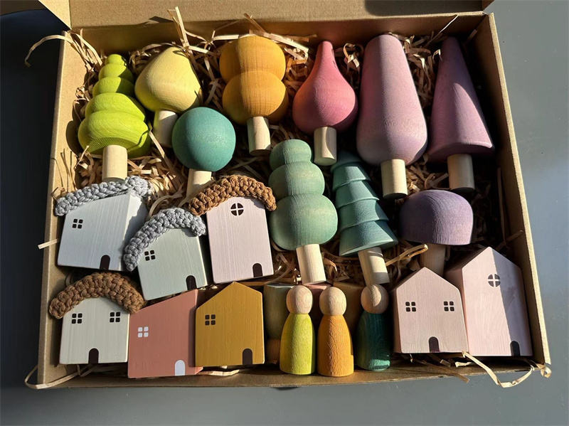 Pastel Village Set
